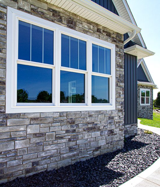 Exterior View of a Home with Endure Double-hung Windows, Showcasing A Clean and Modern Look, Newark, DE 