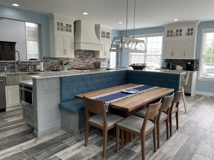 Showcasing fine craftsmanship in a Newark, DE kitchen with custom cabinets and detailed finishes