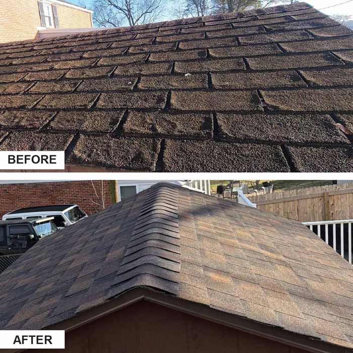 Ferris Social Roof leaks Before and After