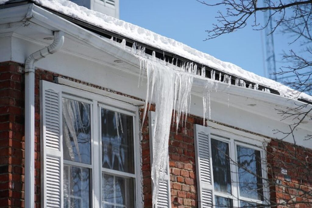 Roof Was Damaged During Winter