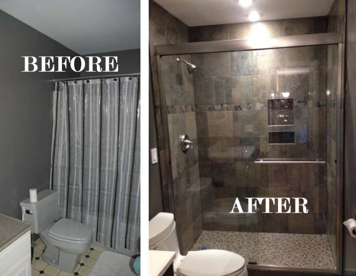 before and after bath remodel